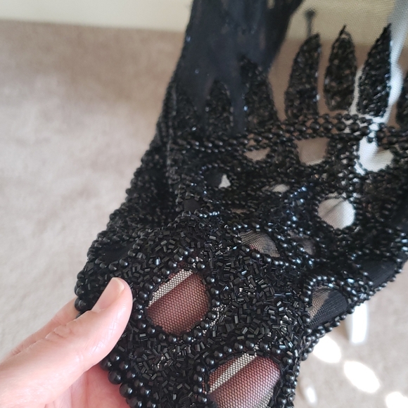 VTG long, beaded evening jacket - Picture 3 of 8